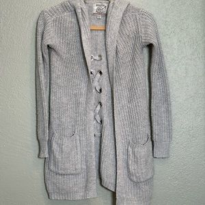 Gray Sweater w/ hood size M